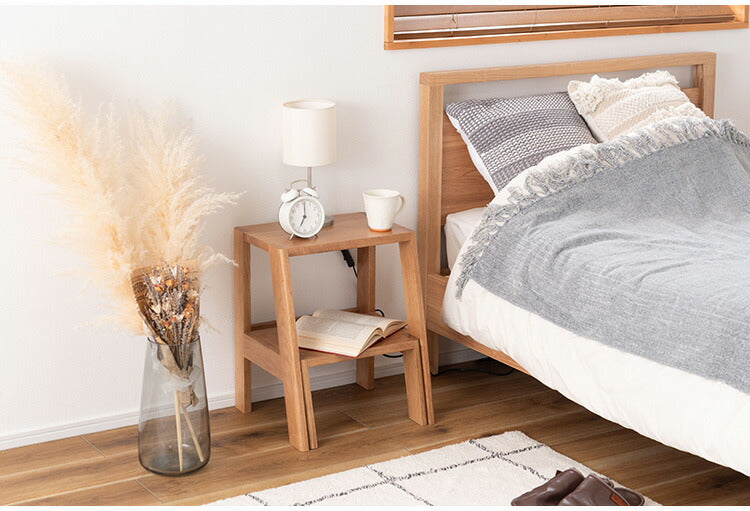 ステップ台 MTK-350 東谷 ステップ台 踏み台 ディスプレイ ナチュラル シンプル 木製 天然木 おしゃれ スツール サイドテーブル 収納 玄関 リビング ダイニング コンパクト 小さい(代引不可)