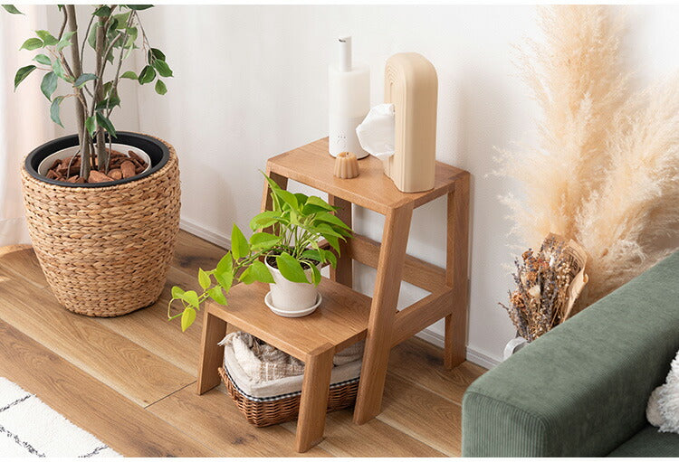 ステップ台 MTK-350 東谷 ステップ台 踏み台 ディスプレイ ナチュラル シンプル 木製 天然木 おしゃれ スツール サイドテーブル 収納 玄関 リビング ダイニング コンパクト 小さい(代引不可)