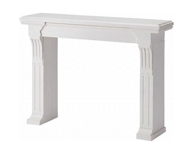 マントルピース コンソール 暖炉 飾り棚 アンティーク調 木製 天然木 幅100cm ディスプレイラック インテリア ラック 棚 壁面装飾 花台 シャビーシック レトロ ブラウン ホワイト(代引不可)