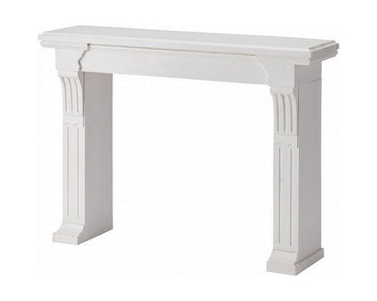 マントルピース コンソール 暖炉 飾り棚 アンティーク調 木製 天然木 幅100cm ディスプレイラック インテリア ラック 棚 壁面装飾 花台 シャビーシック レトロ ブラウン ホワイト(代引不可)