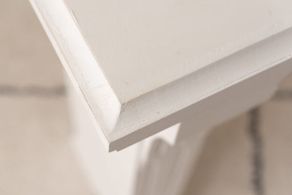 マントルピース コンソール 暖炉 飾り棚 アンティーク調 木製 天然木 幅100cm ディスプレイラック インテリア ラック 棚 壁面装飾 花台 シャビーシック レトロ ブラウン ホワイト(代引不可)