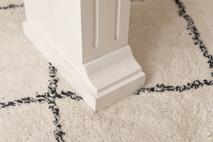 マントルピース コンソール 暖炉 飾り棚 アンティーク調 木製 天然木 幅100cm ディスプレイラック インテリア ラック 棚 壁面装飾 花台 シャビーシック レトロ ブラウン ホワイト(代引不可)