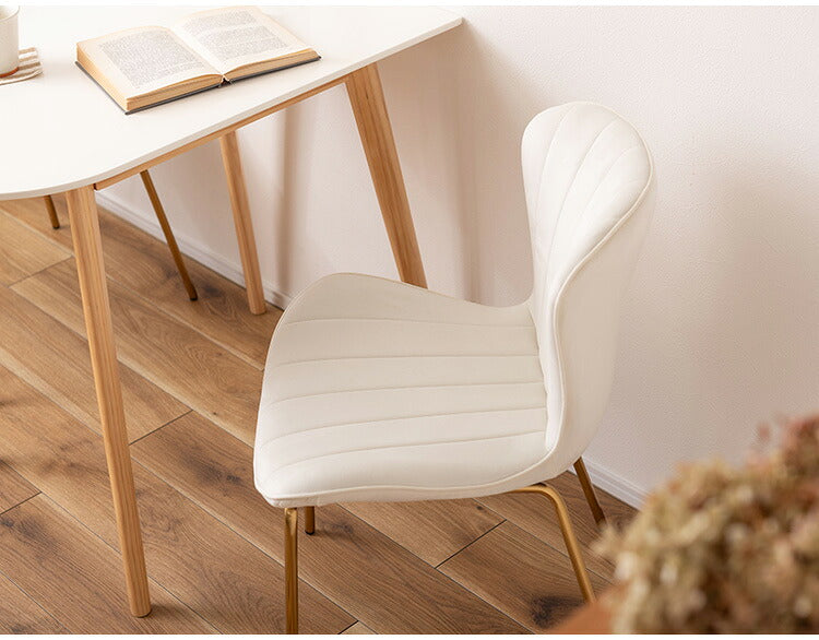ベロア チェア シンプル かわいい 淡色 パステル おしゃれ アンティーク ゴールド ガーリー イス 椅子 いす 背もたれ 肘掛けなし アームレス アイボリー 白 ホワイト ベージュ グレー 灰(代引不可)