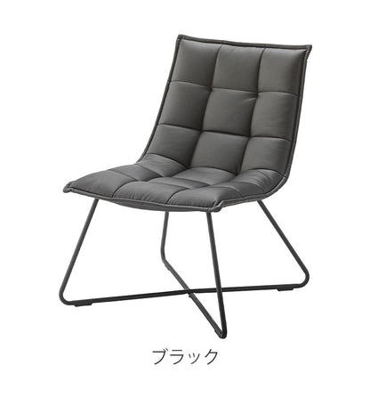 ソフトレザー レザー調 フロアチェア 椅子 イス チェア アイアン脚 レトロ カフェインテリア モダンデザイン デザイナーズ家具風 キャメル ブラウン リクライニングチェア(代引不可)