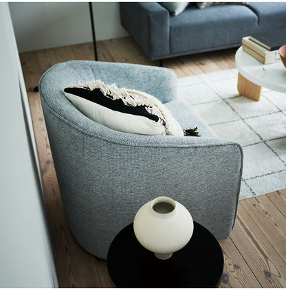 ラウンジソファ MYS-405 東谷 ソファ ソファー 1人掛け 一人掛け 回転 回転式 回転チェア 回転ソファ 回る 肘付き 肘あり アームソファ アームレスト 1人 一人 クッション 座面高43 布地 布張り(代引不可)