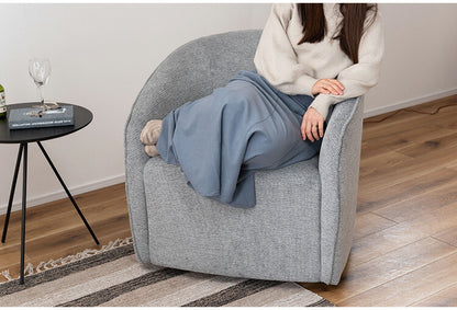 ラウンジソファ MYS-405 東谷 ソファ ソファー 1人掛け 一人掛け 回転 回転式 回転チェア 回転ソファ 回る 肘付き 肘あり アームソファ アームレスト 1人 一人 クッション 座面高43 布地 布張り(代引不可)