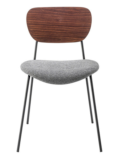 チェア ダイニングチェア チェアー 椅子 イス いす おしゃれ シンプル 北欧 木製 天然木 布地 ファブリック ベージュ グレー アームレス 肘なし 背もたれ 完成品 単品 座面高 46cm(代引不可)