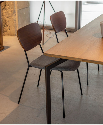 チェア ダイニングチェア チェアー 椅子 イス いす おしゃれ シンプル 北欧 木製 天然木 布地 ファブリック ベージュ グレー アームレス 肘なし 背もたれ 完成品 単品 座面高 46cm(代引不可)