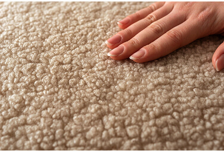 スツール MYS-602 東谷 スツール 丸椅子 ラウンド 腰掛 イス オットマン ブークレ生地 天然木 円形 チェア 簡易椅子 アームレス 肘無し 背もたれなし 木脚 ファブリック おしゃれ かわいい 来客(代引不可)