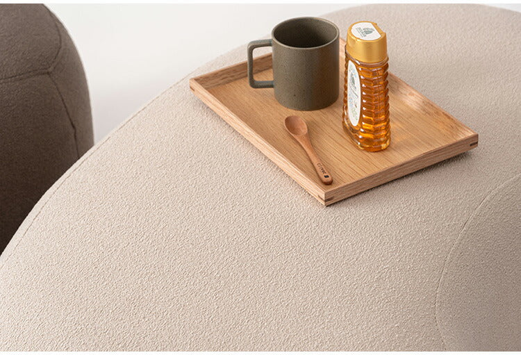 スツール MYS-606 東谷 スツール イス 椅子 チェア チェアー 腰掛け ビーンズ ビーンズ型 ベージュ シンプル モダン デザイン 個性的 無地 ファブリック 布地 リビング 寝室 おしゃれ 足置き 大きめ(代引不可)