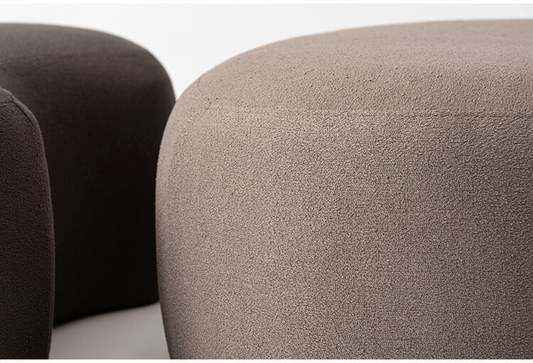 スツール MYS-606 東谷 スツール イス 椅子 チェア チェアー 腰掛け ビーンズ ビーンズ型 ベージュ シンプル モダン デザイン 個性的 無地 ファブリック 布地 リビング 寝室 おしゃれ 足置き 大きめ(代引不可)