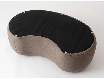 スツール MYS-606 東谷 スツール イス 椅子 チェア チェアー 腰掛け ビーンズ ビーンズ型 ベージュ シンプル モダン デザイン 個性的 無地 ファブリック 布地 リビング 寝室 おしゃれ 足置き 大きめ(代引不可)