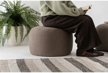 スツール MYS-607 東谷 スツール イス 椅子 チェア チェアー 腰掛け 円形 丸型 丸 円 三角 ベージュ シンプル モダン デザイン 個性的 無地 ファブリック 布地 リビング 寝室 おしゃれ 足置き(代引不可)