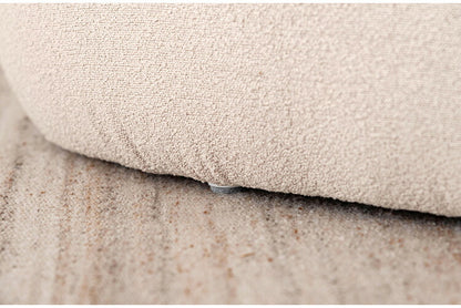 スツール MYS-607 東谷 スツール イス 椅子 チェア チェアー 腰掛け 円形 丸型 丸 円 三角 ベージュ シンプル モダン デザイン 個性的 無地 ファブリック 布地 リビング 寝室 おしゃれ 足置き(代引不可)