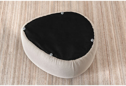 スツール MYS-607 東谷 スツール イス 椅子 チェア チェアー 腰掛け 円形 丸型 丸 円 三角 ベージュ シンプル モダン デザイン 個性的 無地 ファブリック 布地 リビング 寝室 おしゃれ 足置き(代引不可)