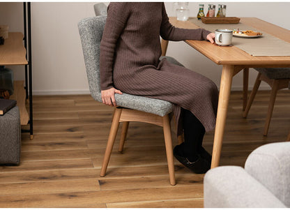 ダイニングチェア チェア 椅子 イス 回転式 座面回転 北欧 ナチュラル 天然木 ファブリック グレー ブラウン アイボリー シンプル かわいい(代引不可)