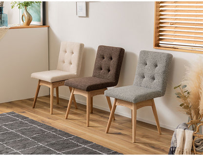 ダイニングチェア チェア 椅子 イス 回転式 座面回転 北欧 ナチュラル 天然木 ファブリック グレー ブラウン アイボリー シンプル かわいい(代引不可)