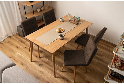 ダイニングチェア チェア 椅子 イス 回転式 座面回転 北欧 ナチュラル 天然木 ファブリック グレー ブラウン アイボリー シンプル かわいい(代引不可)