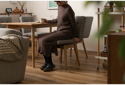 ダイニングチェア チェア 椅子 イス 回転式 座面回転 北欧 ナチュラル 天然木 ファブリック グレー ブラウン アイボリー シンプル かわいい(代引不可)