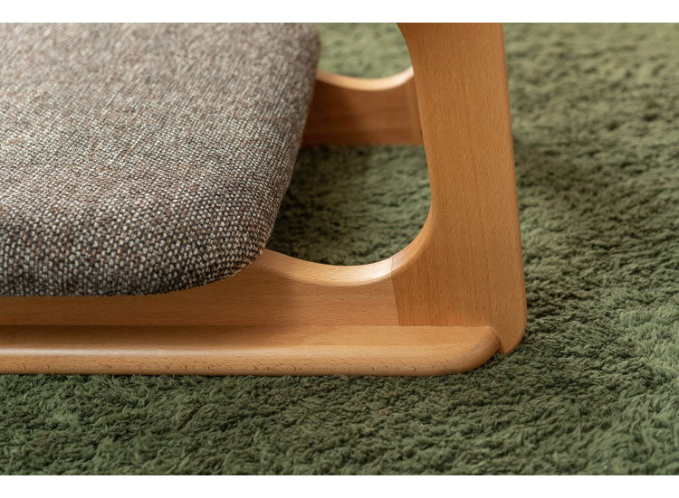 フロアチェア 座椅子 天然木 木製 和風 和室 ローチェア こたつ チェア イス 椅子 おしゃれ シンプル ロースタイル 和風 和室 アームレス 肘なし 背もたれ センターテーブル リビング 一人暮らし(代引不可)