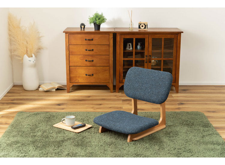 フロアチェア 座椅子 天然木 木製 和風 和室 ローチェア こたつ チェア イス 椅子 おしゃれ シンプル ロースタイル 和風 和室 アームレス 肘なし 背もたれ センターテーブル リビング 一人暮らし(代引不可)