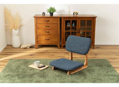 フロアチェア 座椅子 天然木 木製 和風 和室 ローチェア こたつ チェア イス 椅子 おしゃれ シンプル ロースタイル 和風 和室 アームレス 肘なし 背もたれ センターテーブル リビング 一人暮らし(代引不可)