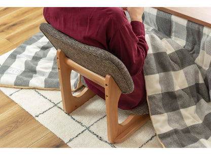 フロアチェア 座椅子 天然木 木製 和風 和室 ローチェア こたつ チェア イス 椅子 おしゃれ シンプル ロースタイル 和風 和室 アームレス 肘なし 背もたれ センターテーブル リビング 一人暮らし(代引不可)