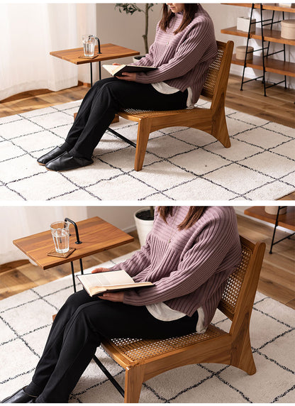 フロアチェア 1人掛け リビング 天然木 ラタン おしゃれ ロータイプ 腰掛け シンプル 椅子 いす 北欧 リビングチェア かわいい 和室 洋室(代引不可)