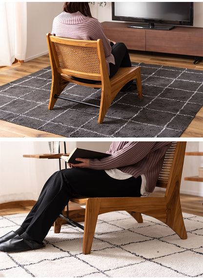 フロアチェア 1人掛け リビング 天然木 ラタン おしゃれ ロータイプ 腰掛け シンプル 椅子 いす 北欧 リビングチェア かわいい 和室 洋室(代引不可)