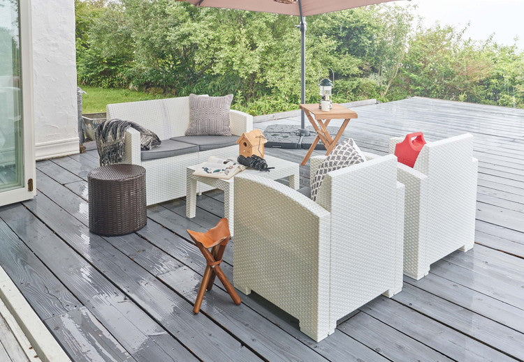 スツール ラウンド チェア おしゃれ 円柱 椅子 いす アームレス 肘なし アルミ 高さ40cm 軽量 軽い リゾート風 ラタン調 南国 ベランダ 庭 ガーデン 完成品 単品 プールサイド シンプル 新生活(代引不可)