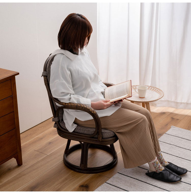 ラタン回転チェア 籐回転椅子 籐家具 籐座椅子 籐座いす 籐座イス 天然 籐 ラタン 回転座椅子 腰痛 敬老の日 ギフト アジアン ラタンチェア 籐編み 藤椅子 藤座椅子 藤いす インテリア おしゃれ(代引不可)