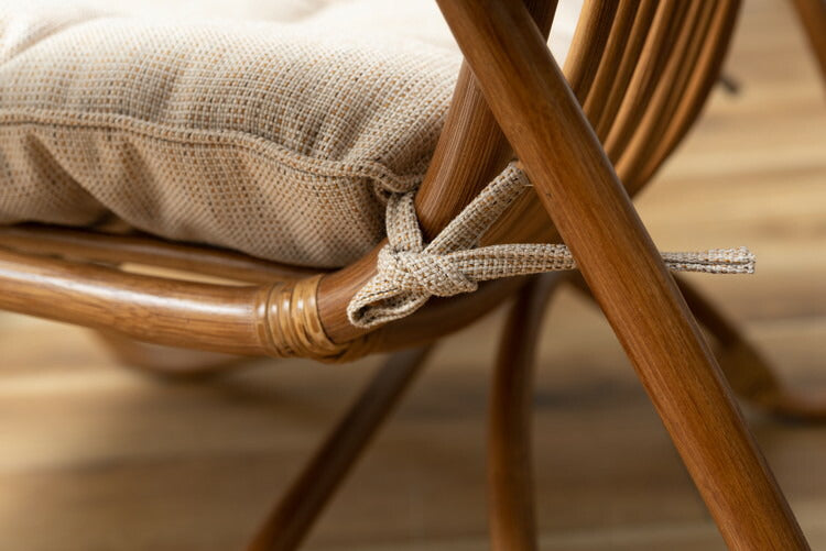 パーソナルチェア ラタンチェア チェア 椅子 いす おしゃれ 天然木 ラタン 籐 クッション アジアン リゾート 一人掛け 1人掛け(代引不可)