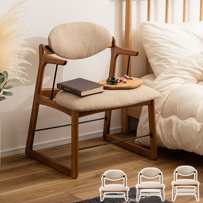 フロアチェア チェア おしゃれ 一人暮らし ファブリック 木製 肘つき アームレスト リビング ダイニング ナチュラル クッション 大きめ ゆったり(代引不可)