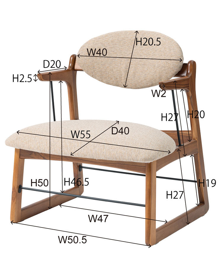 フロアチェア チェア おしゃれ 一人暮らし ファブリック 木製 肘つき アームレスト リビング ダイニング ナチュラル クッション 大きめ ゆったり(代引不可)