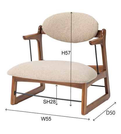 フロアチェア チェア おしゃれ 一人暮らし ファブリック 木製 肘つき アームレスト リビング ダイニング ナチュラル クッション 大きめ ゆったり(代引不可)