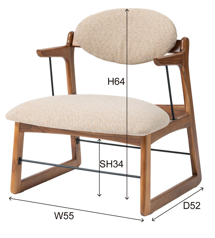 フロアチェア チェア おしゃれ 一人暮らし ファブリック 木製 肘つき アームレスト リビング ダイニング ナチュラル クッション 大きめ ゆったり(代引不可)