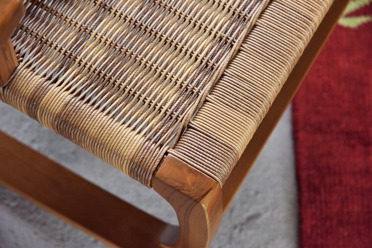 ロッキングチェア チェア パーソナルチェア 椅子 揺り椅子 リラックスチェア 一人掛け リゾート 低め ブラウン 天然木 木製(代引不可)