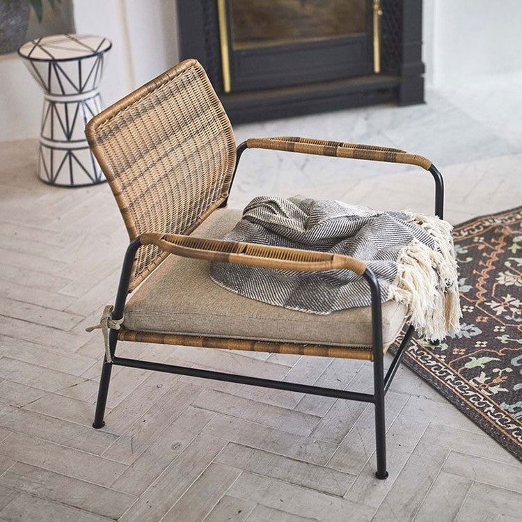 パーソナルチェア チェア チェアー 椅子 イス おしゃれ 布地 ファブリック スチール クッション ベージュ ゆったり スチール 背もたれ アームレスト 肘掛け 肘付き シンプル 通気性(代引不可)