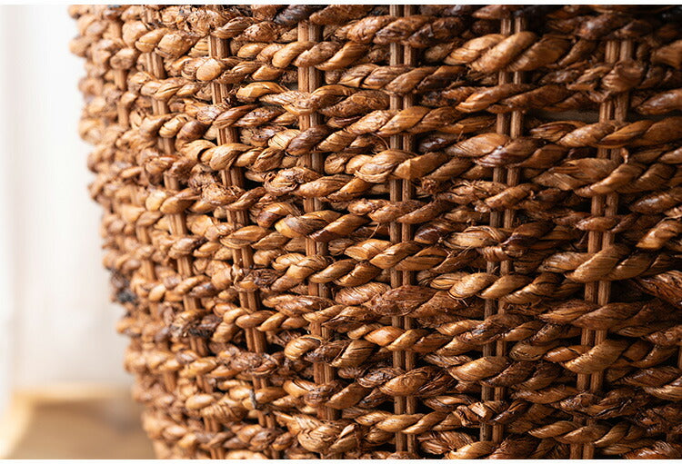 アバカ サイドテーブル NRS-5 東谷 サイドテーブル ナイトテーブル ミニテーブル ガラス 丸型 丸い 円形 おしゃれ アバカ 天然素材 リゾート ラウンジ アジアン ナチュラル(代引不可)