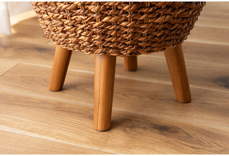 アバカ サイドテーブル NRS-5 東谷 サイドテーブル ナイトテーブル ミニテーブル ガラス 丸型 丸い 円形 おしゃれ アバカ 天然素材 リゾート ラウンジ アジアン ナチュラル(代引不可)