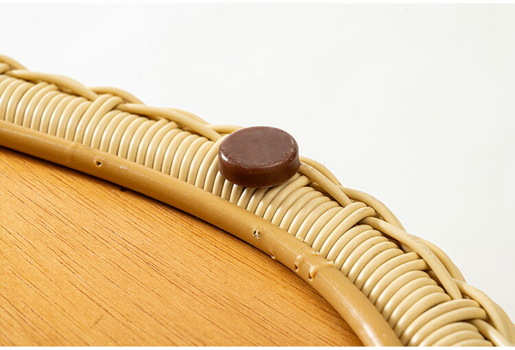 リビングテーブル NRS-6 東谷 センターテーブル テーブル 机 木製 天然木 収納 ビーンズ型 豆型 ラタン 北欧 かわいい おしゃれ 屋外 リビング ダイニング(代引不可)