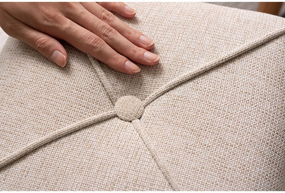 スツール ミニスツール 椅子 簡易椅子 来客 コンパクト 小さい 脚付き かわいい おしゃれ ブラウン アイボリー グレー オレンジ ファブリック いす 玄関 リビング(代引不可)