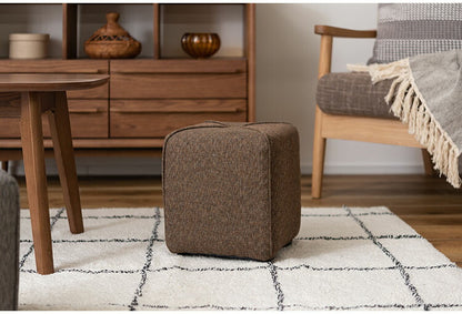 スツール ミニスツール 椅子 簡易椅子 来客 コンパクト 小さい 脚付き かわいい おしゃれ ブラウン アイボリー グレー オレンジ ファブリック いす 玄関 リビング(代引不可)