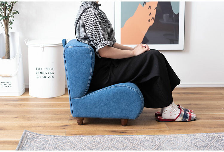 座椅子 ソファ ソファー チェア 椅子 イス フロアチェア ローソファ 1人掛け 一人用 一人暮らし 北欧 コンパクト かわいい 姿勢 ダイエット 腰サポート 腰痛対策 猫背対策 スマホ猫背(代引不可)