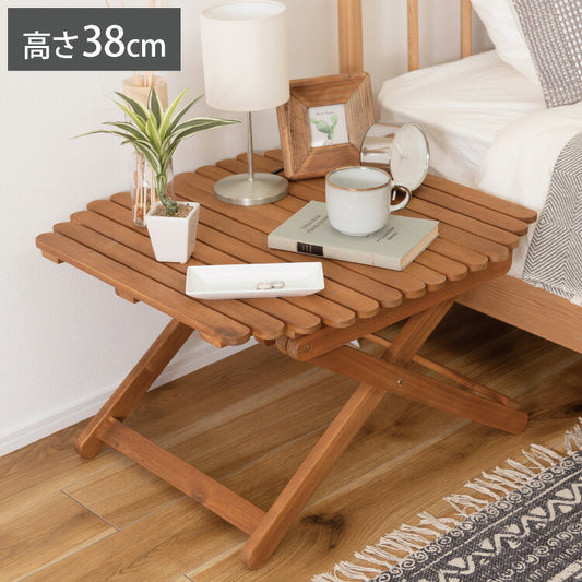 アウトドアテーブル 幅60cm ローテーブル センターテーブル 折りたたみ式 木製 おしゃれ 円形 丸型 コンパクト 持ち運び キャンプ BBQ(代引不可)