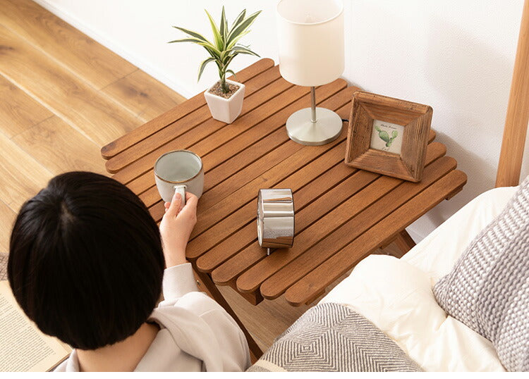 アウトドアテーブル 幅60cm ローテーブル センターテーブル 折りたたみ式 木製 おしゃれ 円形 丸型 コンパクト 持ち運び キャンプ BBQ(代引不可)