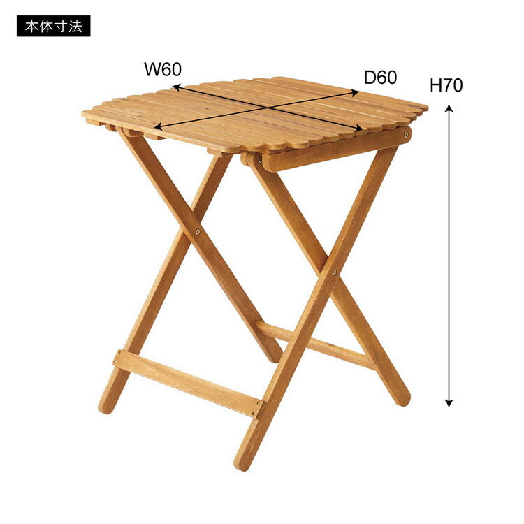 アウトドアテーブル 幅60cm ハイテーブル カフェテーブル ダイニングテーブル 折りたたみ式 木製 おしゃれ 円形 丸型 コンパクト 持ち運び キャンプ BBQ(代引不可)