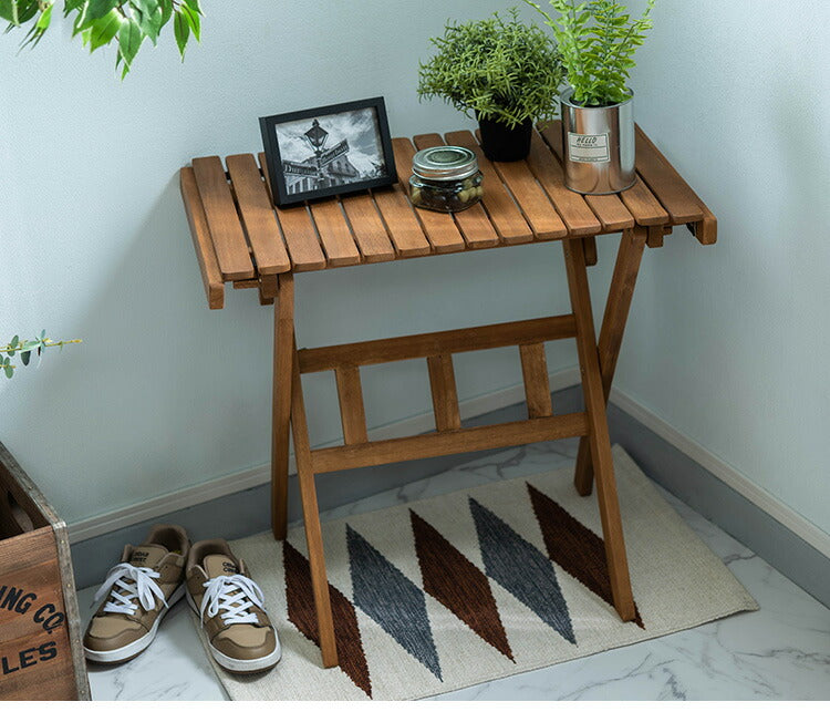 ロールトップテーブル 幅70cm Sサイズ ロールトップ テーブル 机 アウトドアテーブル フォールディングテーブル 折りたたみ アウトドア キャンプ ハイテーブル 高め 収納 持ち運び 収納袋(代引不可)