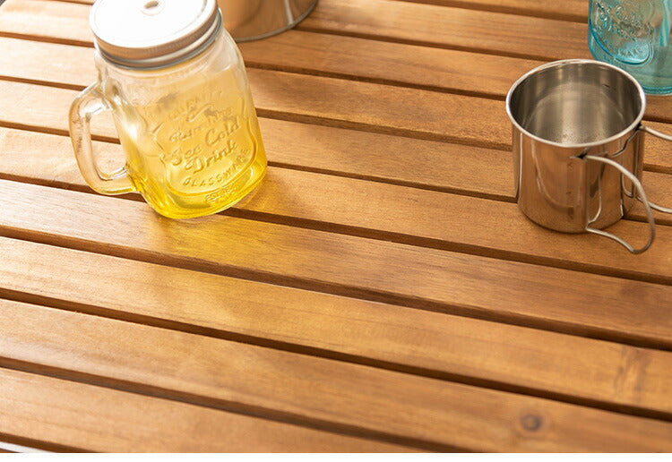 ロールトップテーブル 幅100cm Lサイズ ロールトップ テーブル 机 アウトドアテーブル フォールディングテーブル 折りたたみ アウトドア キャンプ ハイテーブル 高め 収納 持ち運び 収納袋(代引不可)