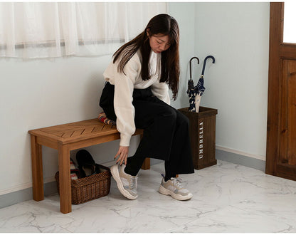 ベンチ 長椅子 幅100cm 2人掛け ダイニングベンチ アカシア 天然木 チェア 椅子 いす イス 木製 オイル仕上げ ナチュラル シンプル ヘリンボーン風 アームレス ダイニング リビング(代引不可)